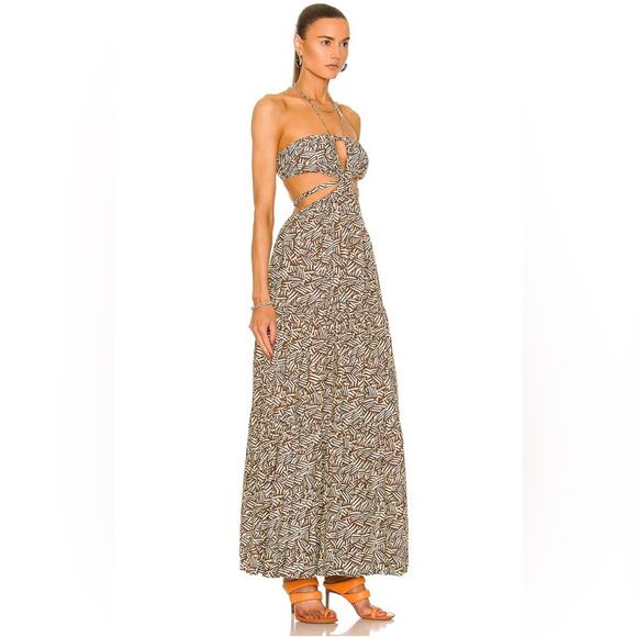 NWT MSRP $445 Jonathan Simkhai Laurel Maxi Dress sz XS - Picture 2 of 4